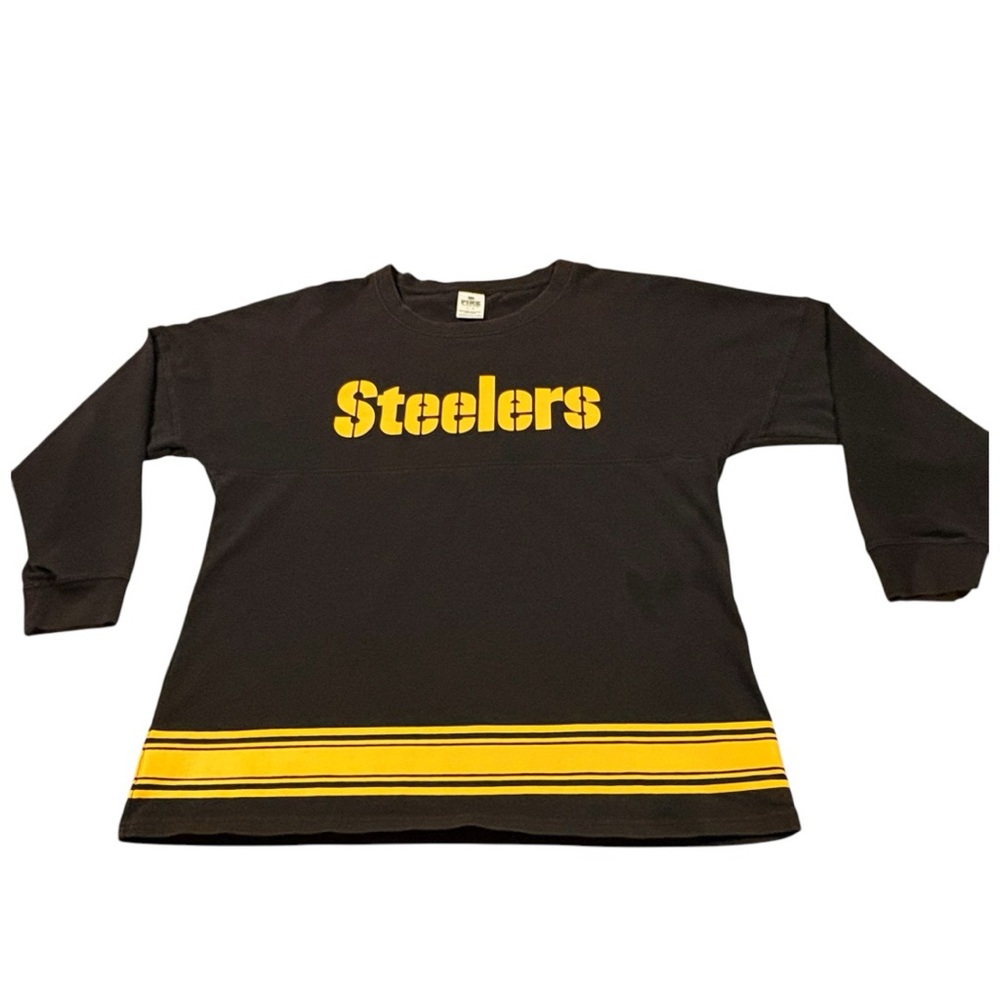 Victoria’s Secret PINK Pittsburgh Steelers long sleeve top - SZ Large - EUC - Picture 4 of 13